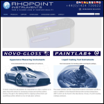 Screen shot of the Rhopoint Instruments Ltd website.