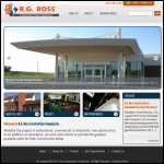 Screen shot of the Ross, G. Contractors website.
