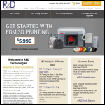 Screen shot of the RD Design & Technology Ltd website.
