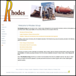 Screen shot of the Rhodes & Rhodes (Management Services Ltd) website.