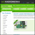 Screen shot of the Radiometrix Ltd website.