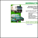 Screen shot of the Silverdale Transport Ltd website.