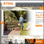 Screen shot of the STIHL GB website.
