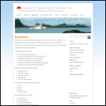 Screen shot of the Seaward Engineering website.