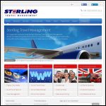 Screen shot of the Sterling Travel Management website.