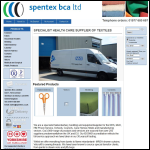 Screen shot of the Spentex BCA Ltd website.