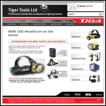 Screen shot of the Tiger Tools Ltd website.
