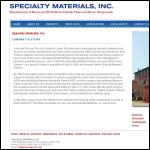 Screen shot of the Textron Speciality Materials website.