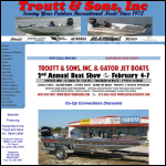 Screen shot of the Trout, W. & Sons website.