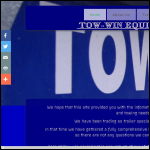 Screen shot of the Tow-Win Equipment website.
