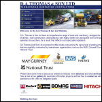 Screen shot of the Thomas, David Sons & Co Ltd website.