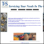 Screen shot of the T & S Overseas Ltd website.