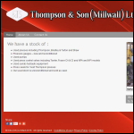 Screen shot of the Thompson & Son (Millwall) Ltd website.