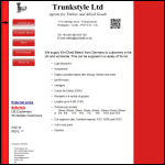 Screen shot of the Trunkstyle Ltd website.