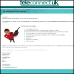 Screen shot of the Tele Connect website.