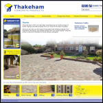 Screen shot of the Thakeham Tiles Ltd website.