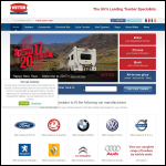 Screen shot of the Witter Towbars website.