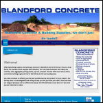 Screen shot of the Blandford Supplies website.
