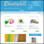 Screen shot of the Bondlabels Ltd website.