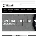 Screen shot of the Bisbell Magnetic Products Ltd website.
