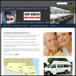 Screen shot of the W & S Transport Services website.