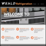 Screen shot of the Weald Refrigeration website.