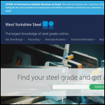 Screen shot of the West Yorkshire Steel Co Ltd website.