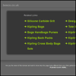 Screen shot of the Besco Abrasives Ltd website.