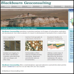 Screen shot of the Blackbourn Geoconsulting website.