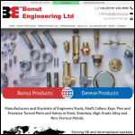 Screen shot of the Bonut Engineering Ltd website.