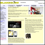 Screen shot of the Blakeglow Ltd website.