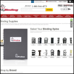 Screen shot of the Binding Supplies Service website.