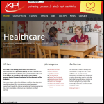 Screen shot of the KPI Care website.