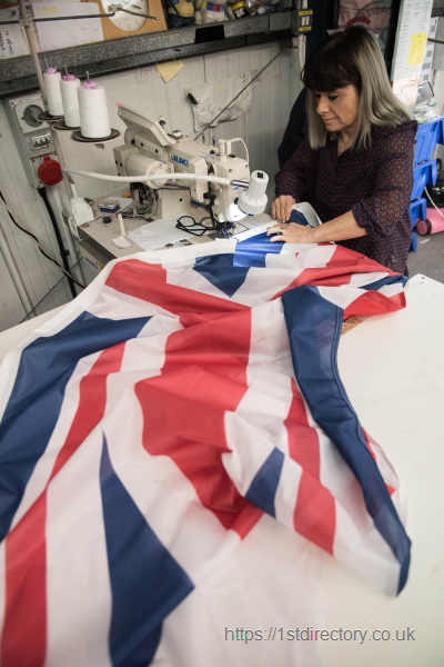 Hand-sewn Union Flag image