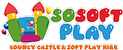 SoSoft Play bouncy castle and soft Play hire logo
