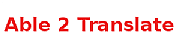 Able2translate logo