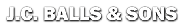 JC Balls & Sons logo