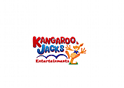 kangaroo jacks bouncy castles. logo