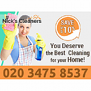 Nicks Cleaners Battersea logo