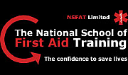 The National School of First Aid Training logo
