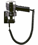 Valera Action Wall-Mounted 1200w Hair Dryer (Black and Chrome) image