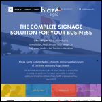 Screen shot of the Blaze Neon Ltd website.