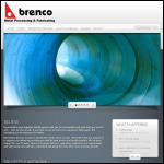 Screen shot of the Brenco website.