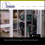 Screen shot of the Beacon Design & Engineering Ltd website.