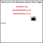Screen shot of the Bloodaxe Boats website.