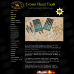 Screen shot of the Crown Hand Tools Ltd website.