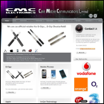 Screen shot of the C M C Electronics Ltd website.