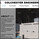 Screen shot of the Colchester Engineering Systems Ltd website.