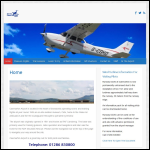 Screen shot of the Air Caernarfon Ltd website.