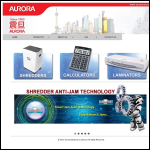 Screen shot of the Aurora Electronics (UK) Ltd website.
